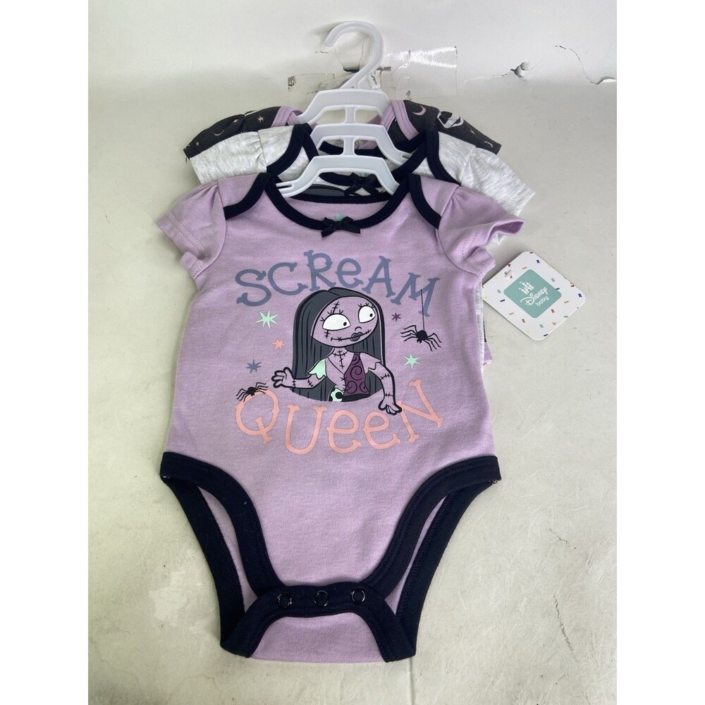 Disney Baby The Nightmare Before Christmas 3 Piece Bodysuit Set Girls 6 Months